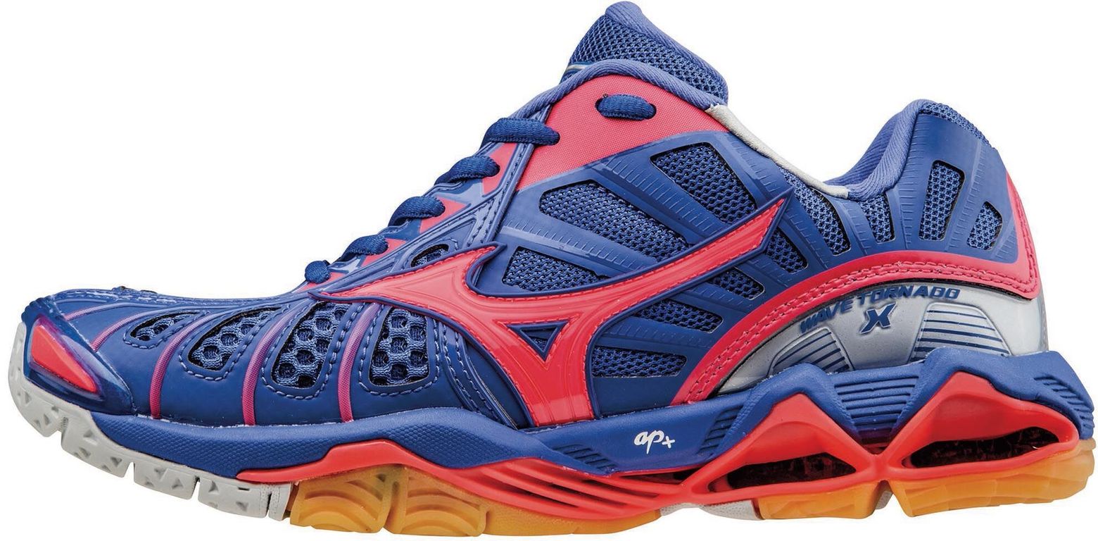 Mizuno Wave Tornado X Women Blauwpaars / roze afbeelding